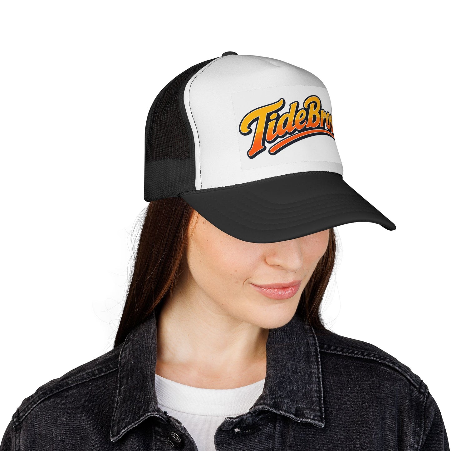 TideBros Trucker Cap – Vintage Surf Logo Mesh Baseball Hat